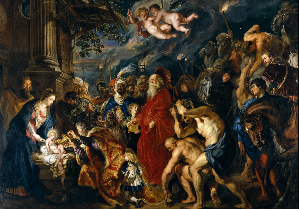 La Adoración de los Reyes Magos, cuadro de Peter Paul Rubens expuesto en el Museo del Prado de Madrid